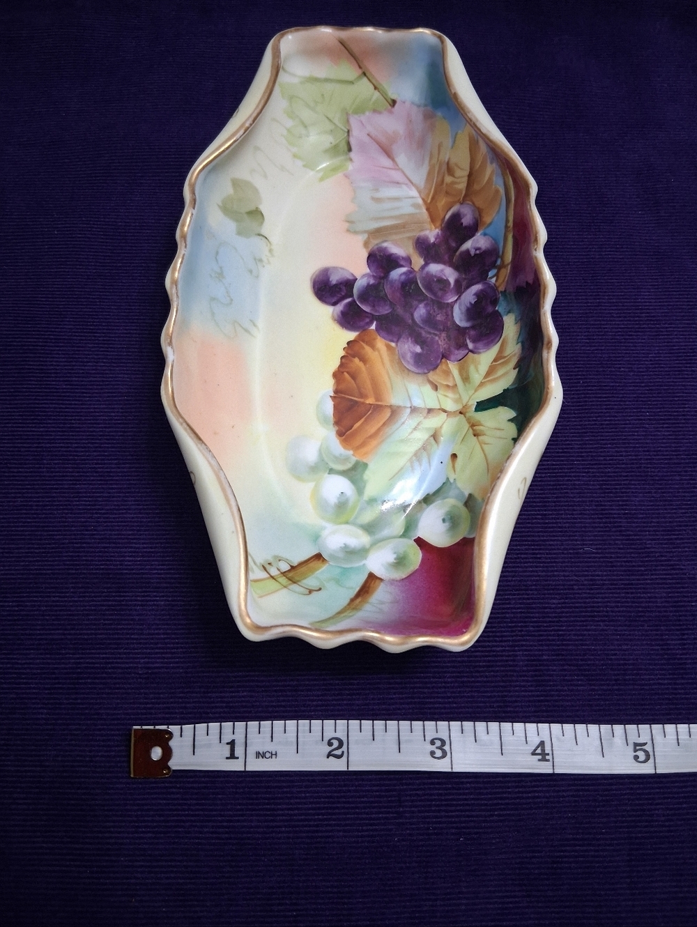 Antique Porcelain Trinket Jewelry Dish Vanity Tray Hand-painted Vienna Austria - Picture 14 of 15